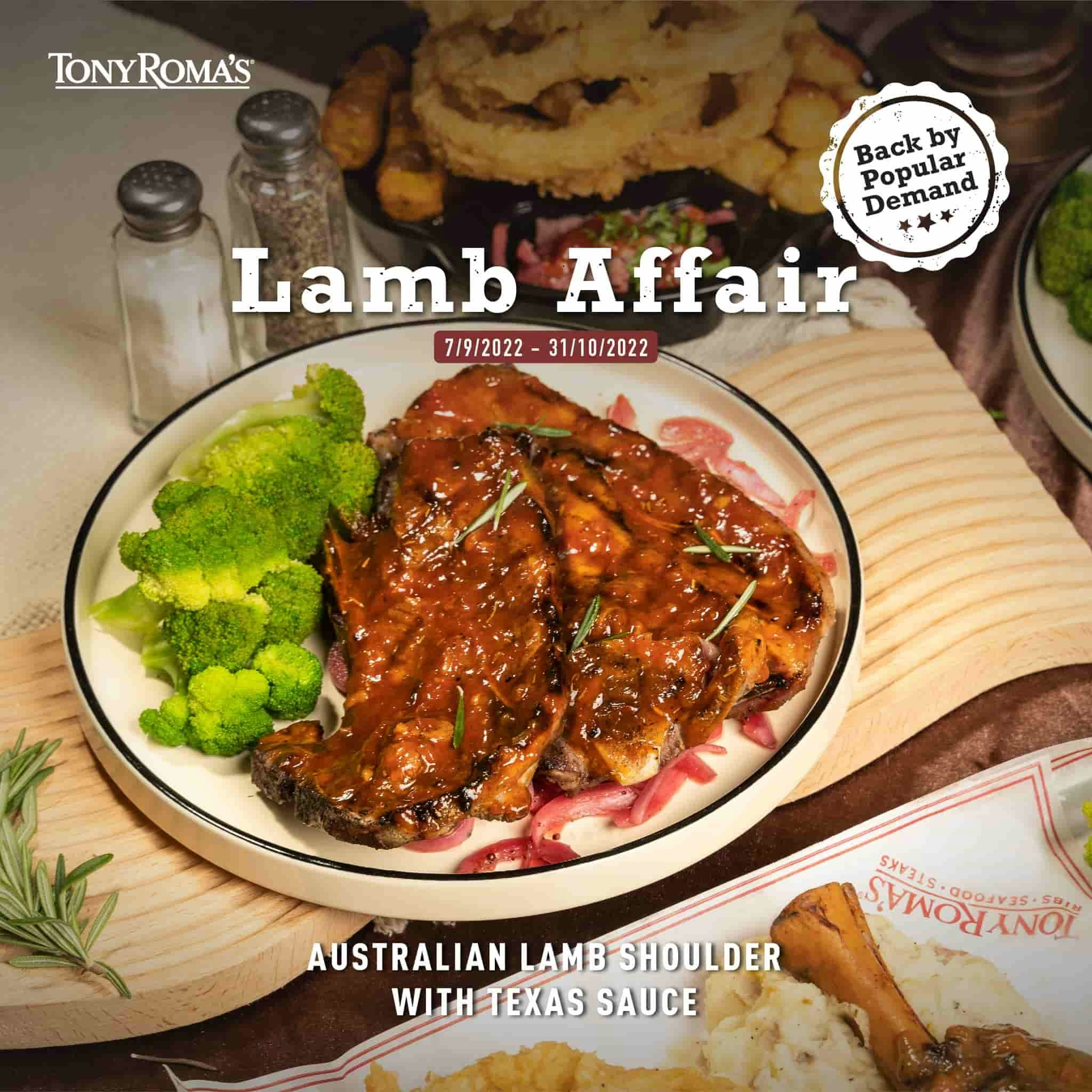 Tony Roma's Lamb Affair